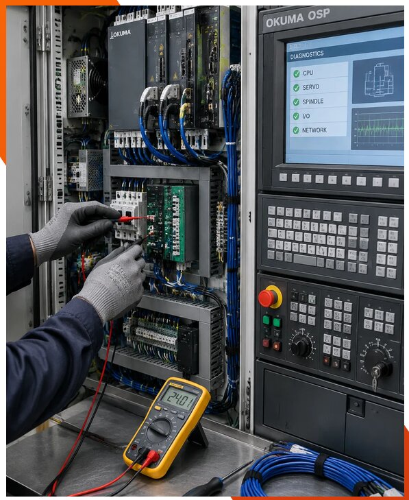 Ремонт систем ЧПУ Okuma OSP в Югорске